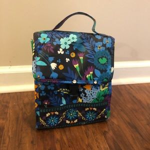 Vera Bradley Floral Lunch Sack with Buckle